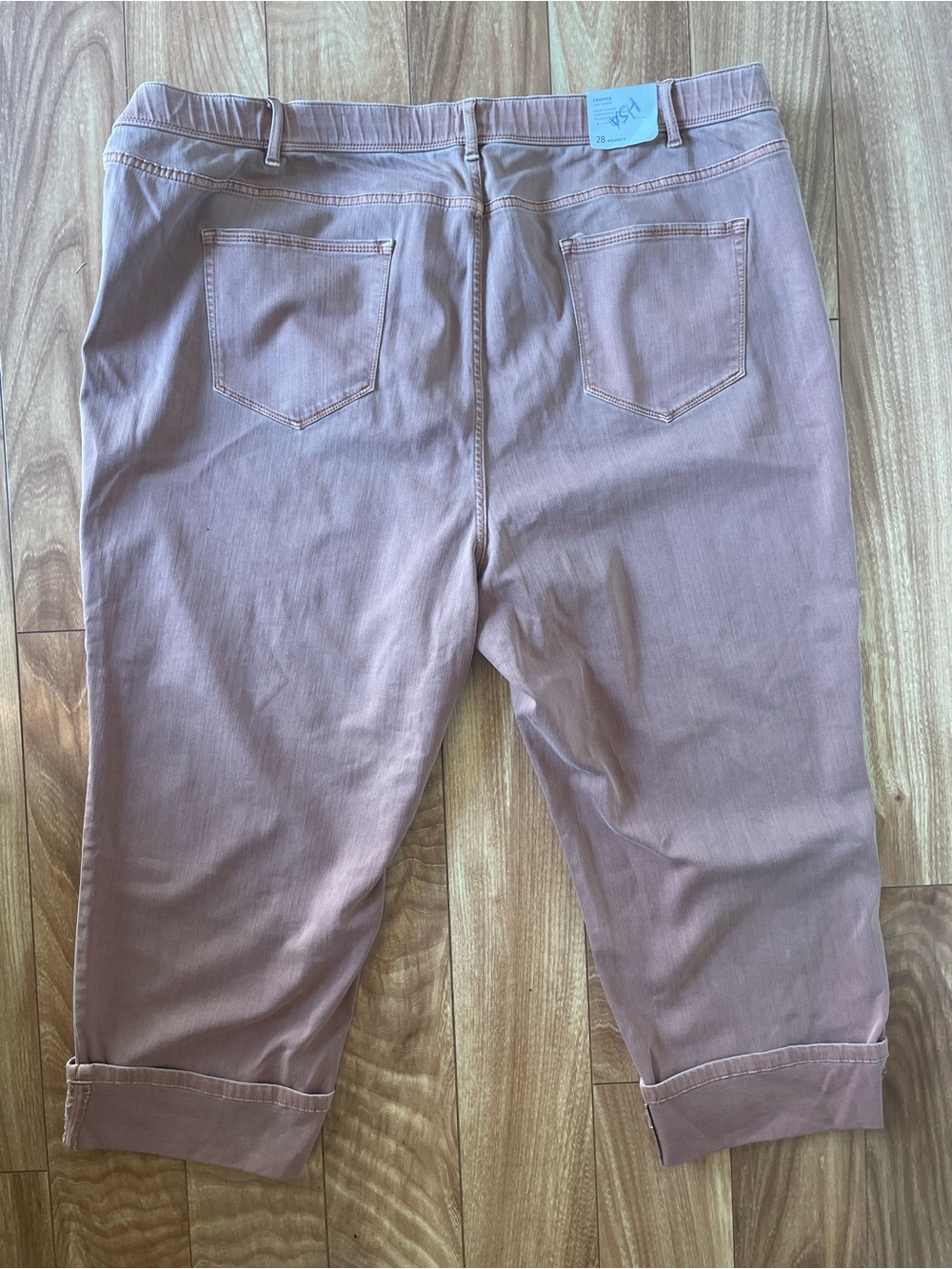 J. Jill Denim Light Auburn Cropped High Rise Jeans Size 28 retro boho new